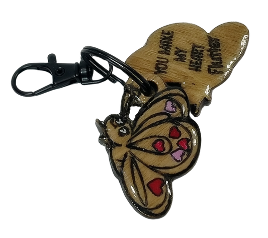 You Make My Heart Flutter, keychain