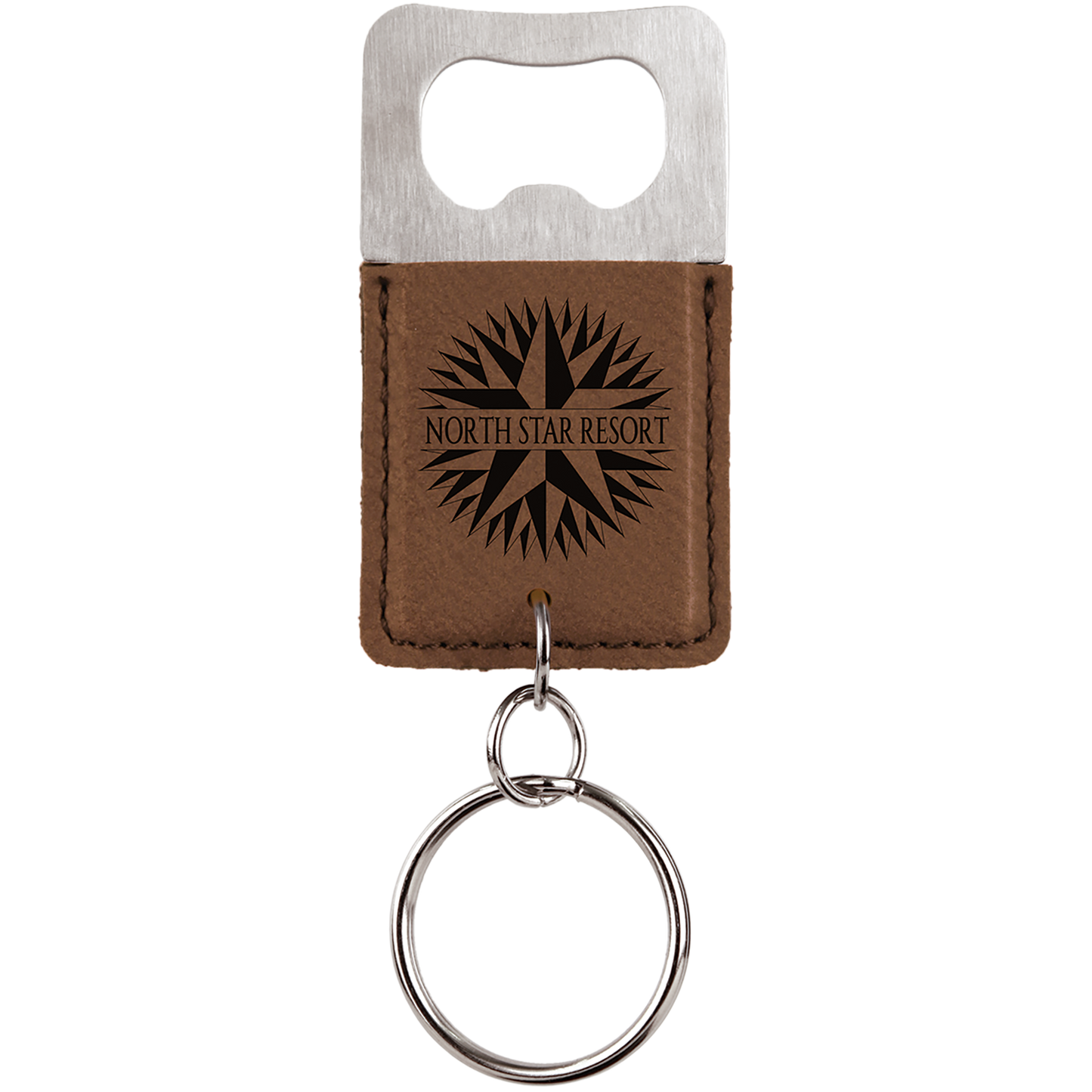 Leatherette Bottle Opener Keychains