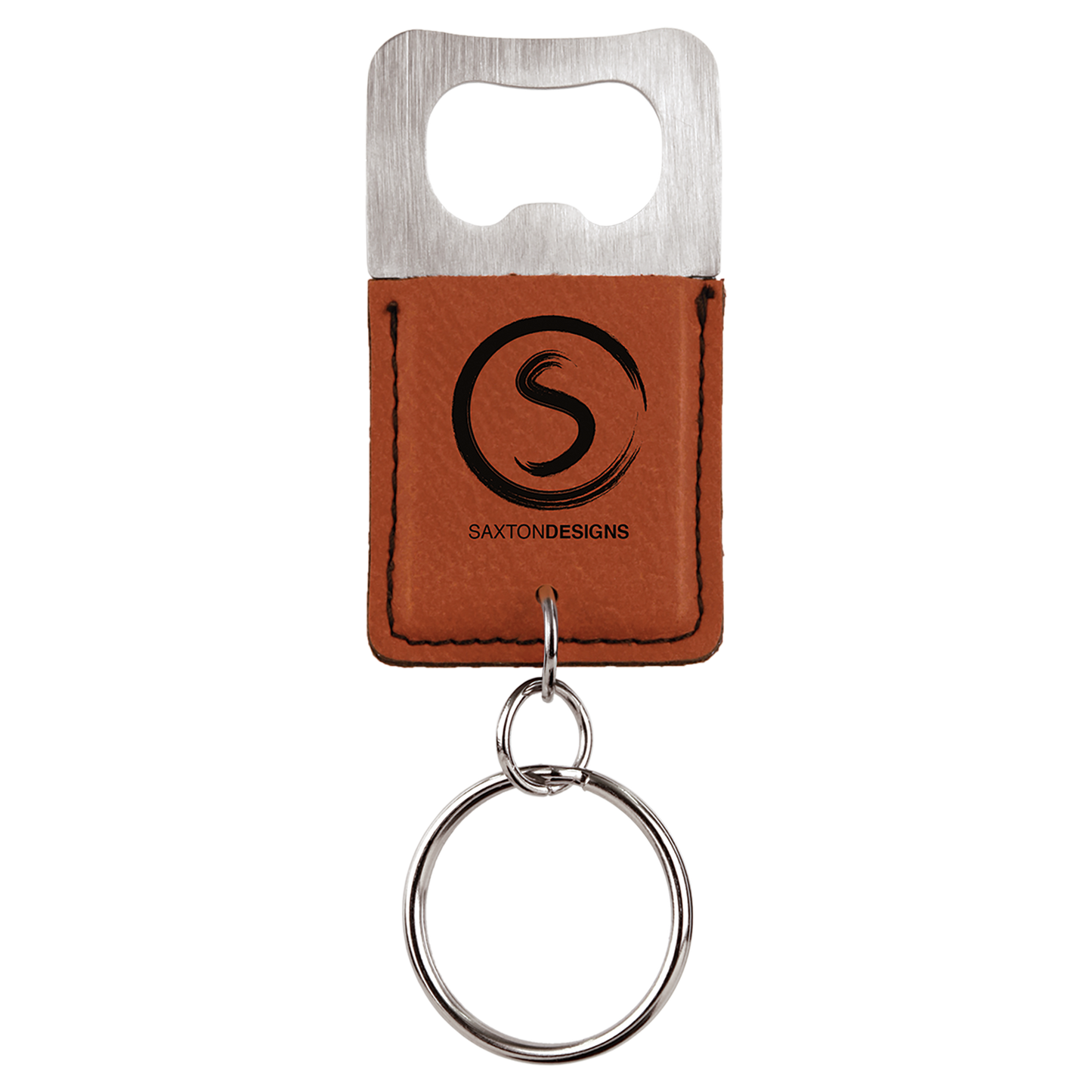 Leatherette Bottle Opener Keychains