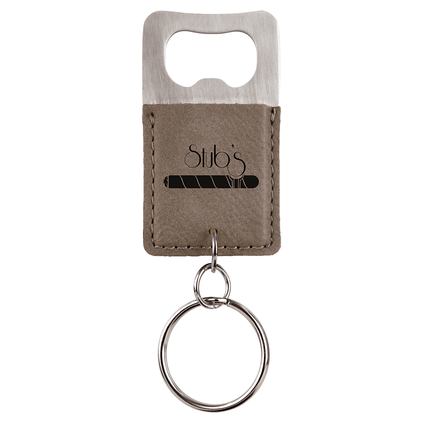 Leatherette Bottle Opener Keychains