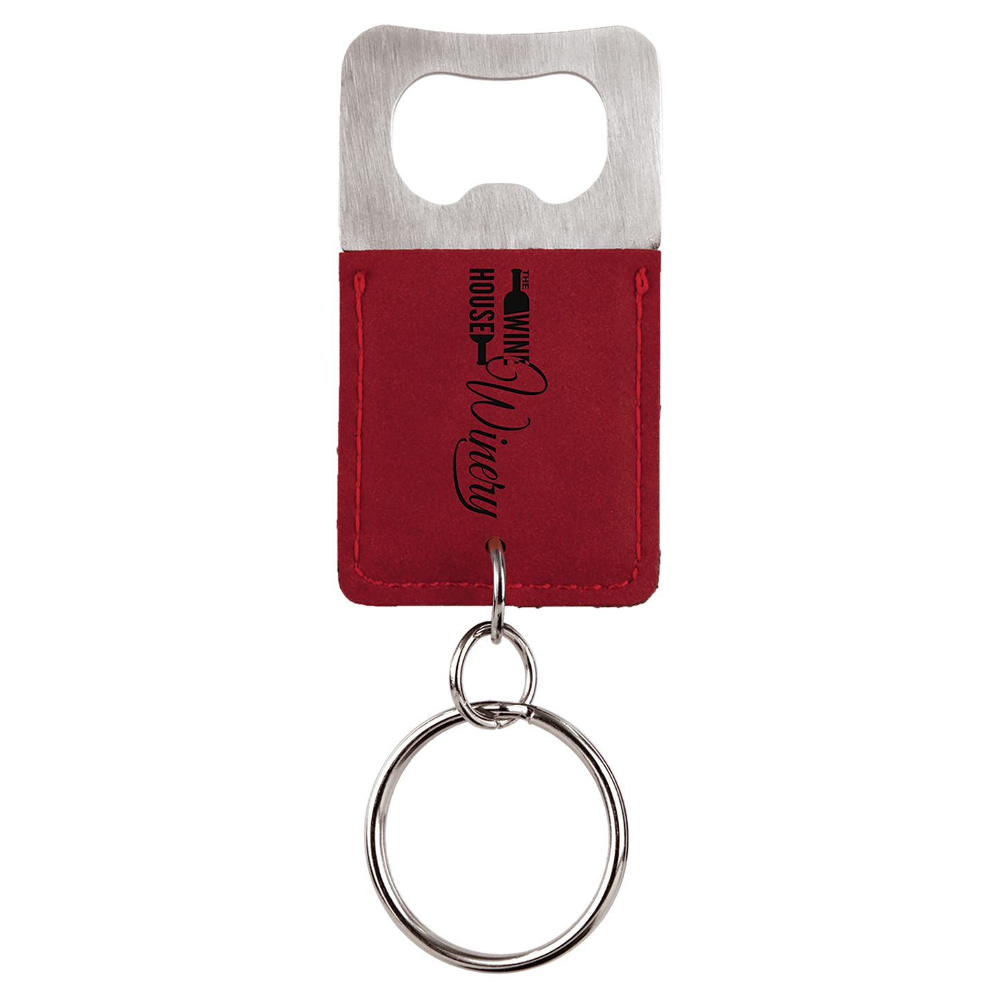 Leatherette Bottle Opener Keychains