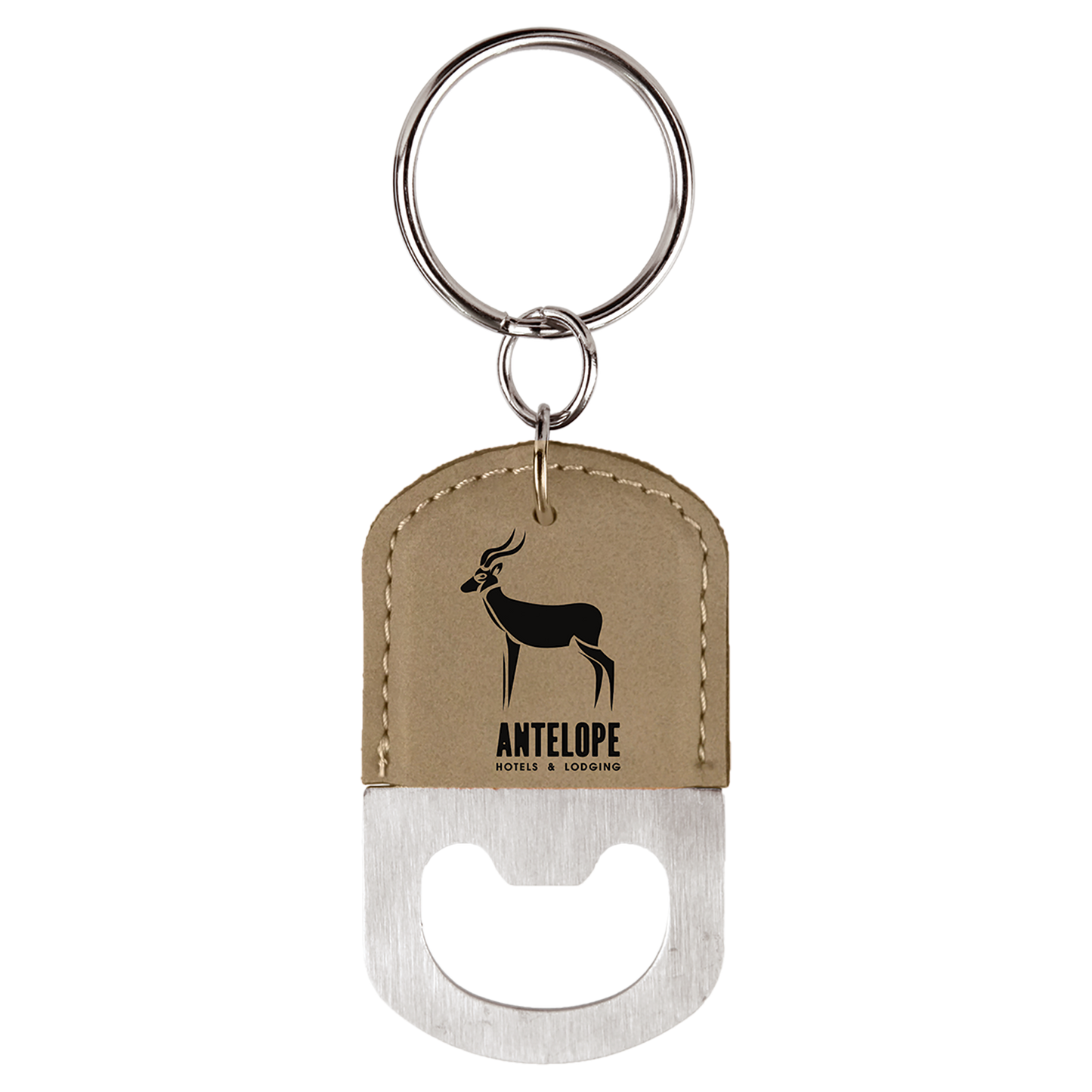 Leatherette Bottle Opener Keychains