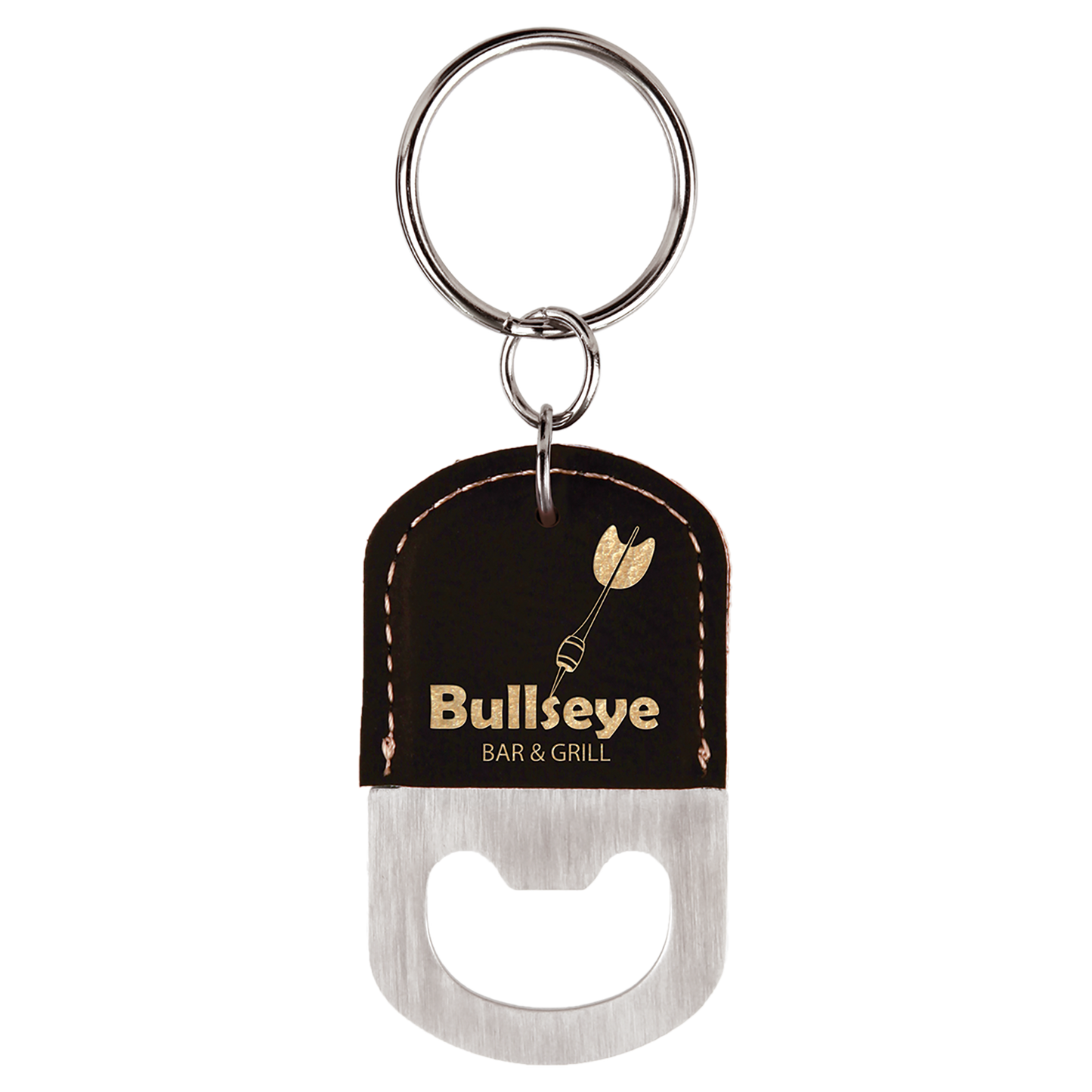 Leatherette Bottle Opener Keychains