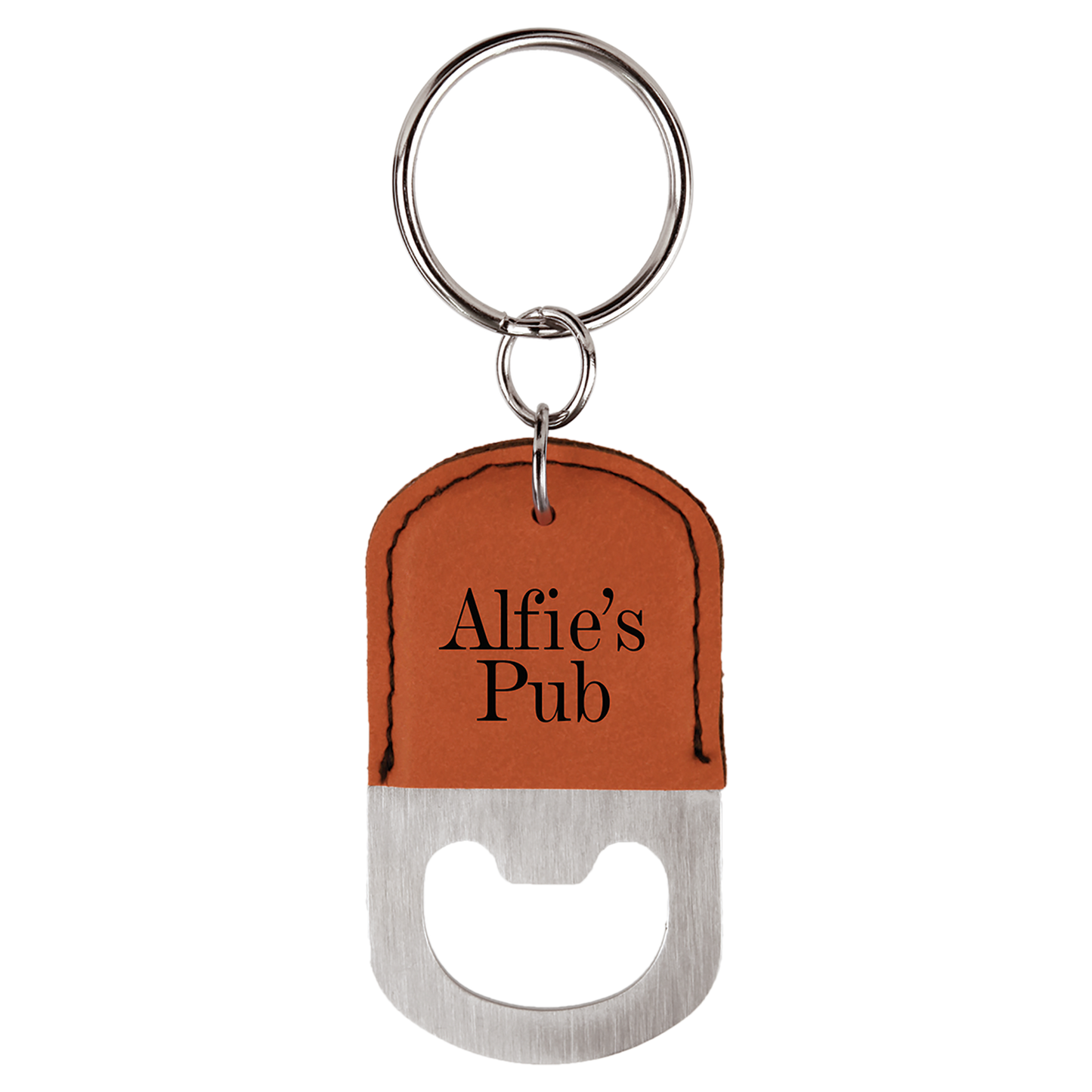 Leatherette Bottle Opener Keychains