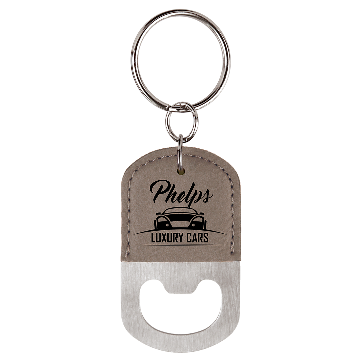 Leatherette Bottle Opener Keychains