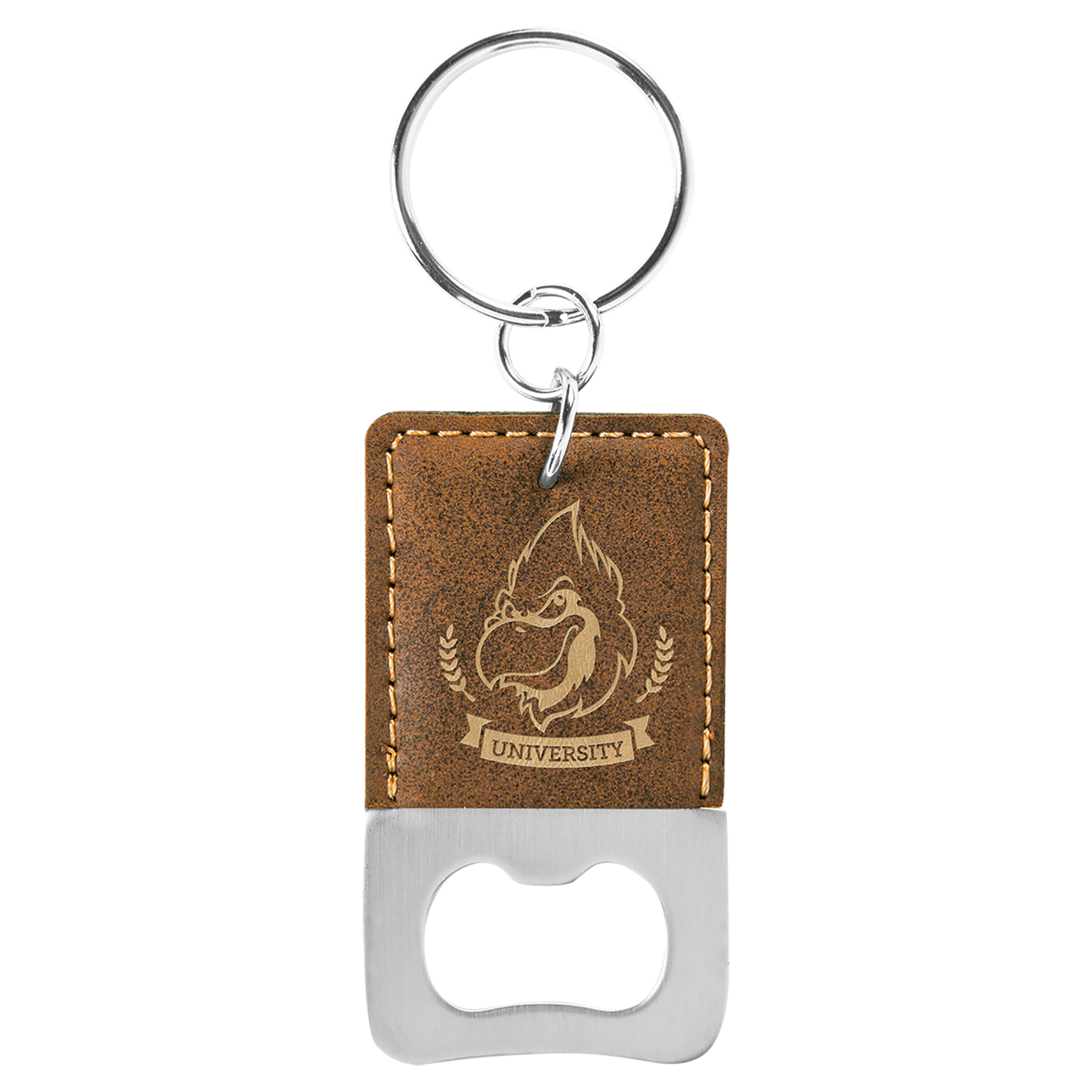 Leatherette Bottle Opener Keychains