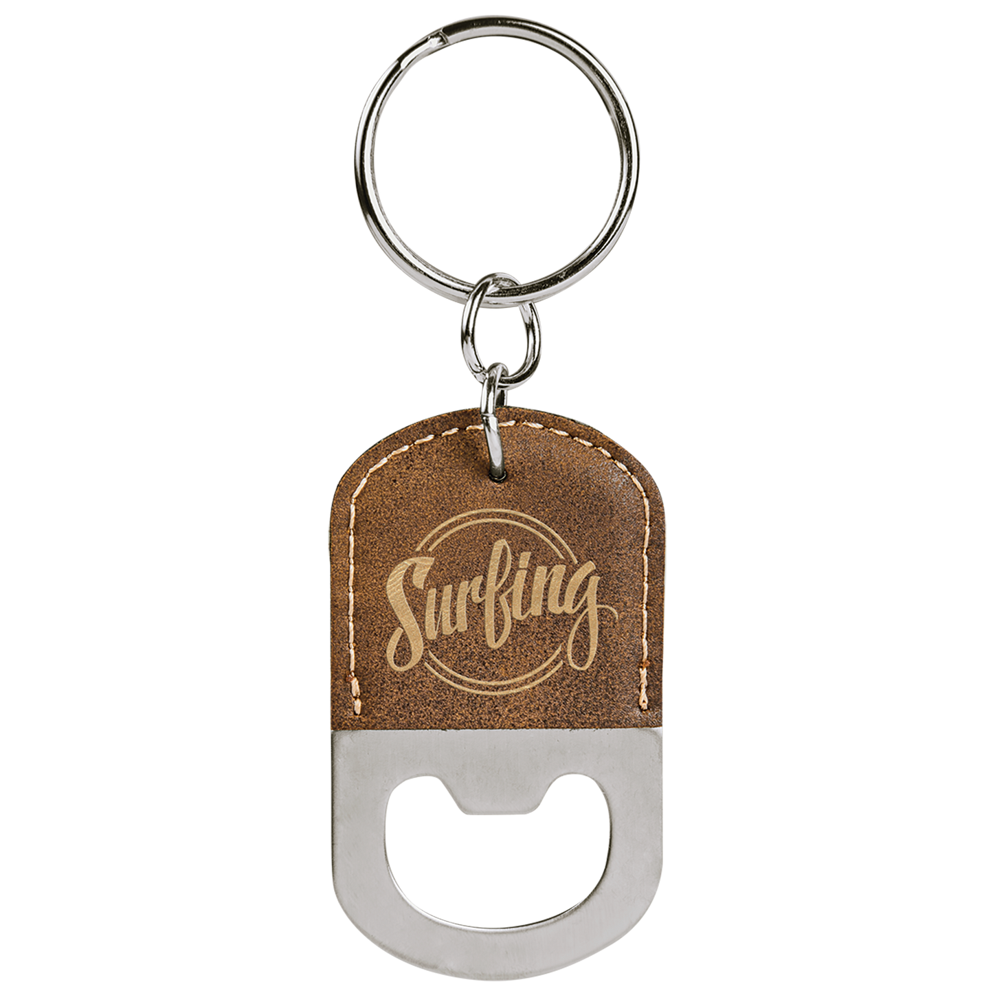 Leatherette Bottle Opener Keychains