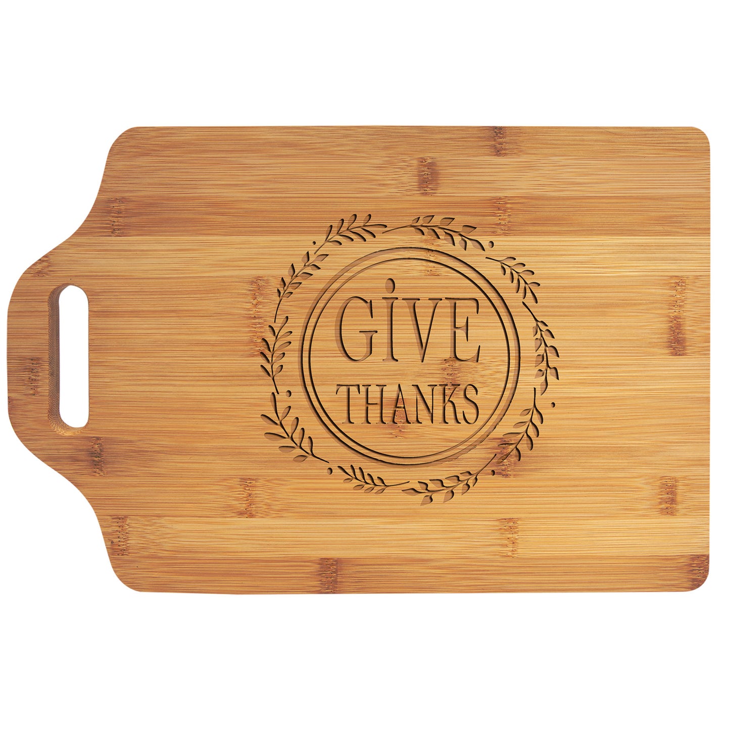 Natural Bamboo Cutting Boards with Handles